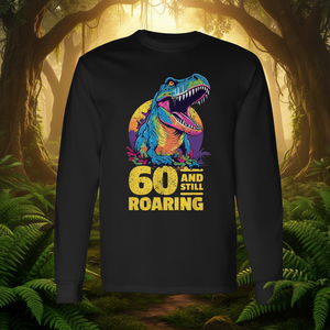 Camiseta de Manga Larga con Diseño de Dinosaurio T-Rex de 60 Años para el 60.º Aniversario, Producto Promocional - Product Image 3