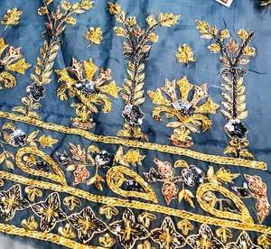 Trajes de fiesta bordados a mano sin costuras de diseñador moderno para mujer, moda india, fiestas de estilo tradicional hacia adelante - Product Image 2