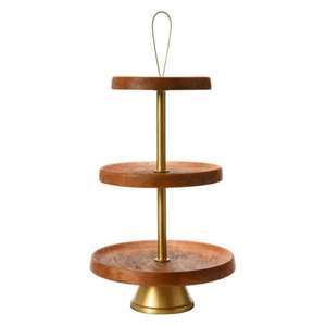 Stainless Steel Eco-Friendly Customizable <b>3</b>-<b>Tier</b> <b>Cake</b> <b>Stand</b> Serving Trays for Events Parties Holiday Decoration American Style - Product Image 5