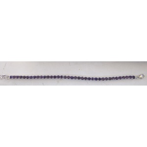 Gold Crystal <b>Bracelet</b> with <b>Amethyst</b> Elegant & Luxurious Bangles - Product Image 1