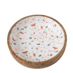 ชามไม้สำหรับโรงแรมชามสลัดเครื่องใช้ในครัวเครื่องใช้บนโต๊ะอาหารดีไซน์เคลือบเคลือบแบบกำหนดเองได้ - Product Image 1