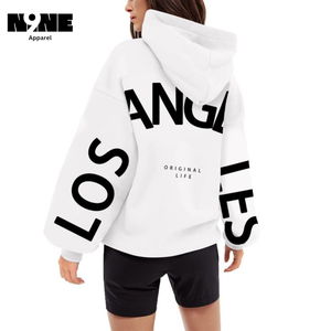 Casual Eco-Friendly Knitted Hoodies with Breathable <b>Drop</b> Shoulder Figures Winter Streetwear with Front Logo Hooded Collar - Product Image 3