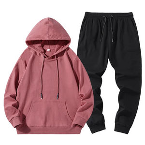 Logo personnalisé Hommes Survêtement Décontracté Écologique 100% Coton Joggers Ensemble 2 Pièces Vêtements pour Hommes - Product Image 3
