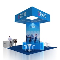 Izexpo 30 minutes de construction rapide 20 pieds conception de stand gratuit foire médicale stand de l'île OEM fabrique un stand de salon personnalisé modulaire