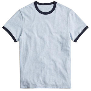 Camisetas de manga corta transpirables de talla grande para hombre más populares al por mayor 100% algodón última ropa - Product Image 6