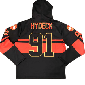 Sudadera con capucha de hockey de 100% algodón personalizada, ropa deportiva de sublimación con patrón sólido, tela de lona amigable con el invierno - Product Image 1