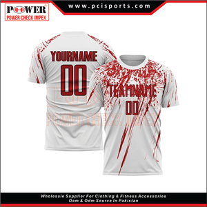 Camiseta de fútbol de manga corta con sublimación de calidad tailandesa, proveedor de camisetas de fútbol con cuello en V, ropa de fútbol personalizada al por mayor - Product Image 6