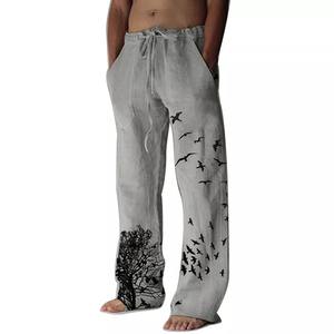 Pantalon de survêtement baggy grande taille avec cordon de serrage pour femmes avec poches pantalon de salon décontracté coupe ample pour l'entraînement Leggings de Yoga Design personnalisé - Product Image 3