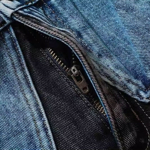 Shorts Vaqueros Rectos de Verano Transpirables con Bordado, Personalizados, Estilo Urbano para Hombre, Cintura Media, Lavado Oscuro - Product Image 6