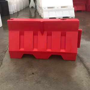 ราวกันตกทางหลวง 120 x 80 x 50 ซม. สีแดง โพลีเอทิลีน (HDPE) หนา 5 มม. แบบปากตัด ระบบล็อค Gem Lock รั้วกั้นนิรภัย - Product Image 4