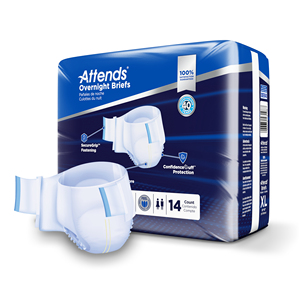 Pañales para Adultos Attends Overnight Briefs con Absorbencia Nocturna XL para Incontinencia Urinaria, para Exportación - Product Image 5
