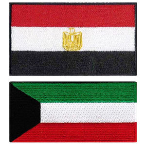 Drapeau personnalisé en gros lettre de broderie fer sur patchs pour vêtements chapeaux tissé Badge sport patchs de broderie personnalisés - Product Image 3