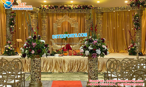 Royal Rajasthani Thème Ouvert Mariage Mandap Indien Ajanta Ellora Piliers Mariage Mandap Sud Asiatique Mariage Abhishek Mandapam USA - Product Image 2
