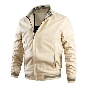 Nouvel arrivage de veste bombardier enduite à la mode pour hommes, col montant, manches longues, logo personnalisé, sublimation hiver Streetwear applique - Product Image 1