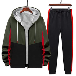 Ensemble de survêtement décontracté de haute qualité à capuche et manches longues pour hommes, ensemble de 2 pièces avec pantalon de survêtement - Product Image 5