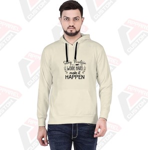 เสื้อฮู้ดดี้พรีเมียมสำหรับผู้ชาย เนื้อผ้านุ่มพิเศษ 100% ผ้าฝ้าย ปักลาย ประดับลูกปัด ย้อมสีพื้น พิมพ์ลายดิจิทัล ปรับแต่งได้ สำหรับฤดูหนาว - Product Image 4