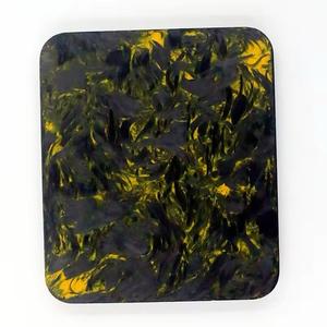 Juego de alfombrillas de escritorio para tazas de té sostenibles, posavasos de resina epoxi en forma cuadrada con regalo de aislamiento de madera de pizarra - Product Image 5