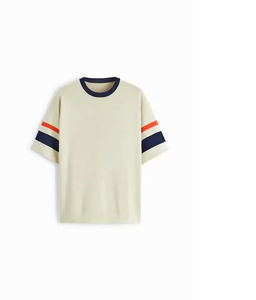 เสื้อยืดสตรีทแวร์สุดฮิต ล้างสีแบบ Acid Wash ผ้าฝ้าย 100% เสื้อยืดสีพื้นสำหรับผู้ชาย สไตล์วินเทจ ทรงบ็อกซี่ ไหล่ตก - Product Image 4