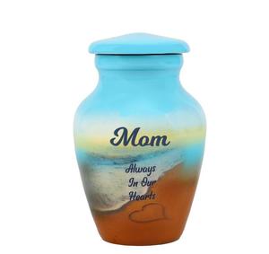 Always In Our Hearts Mini Urne de plage personnalisée gravée Garantie à vie Option de charme d'amour - Product Image 2