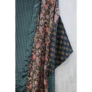 Kimono de Seda Estilo Bohemio, Talla Grande, Transpirable, Informal, Hasta la Rodilla, Estampado, Hecho a Mano en India, Ropa de Dormir para Otoño - Product Image 3