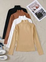 Pull d'hiver décontracté à manches longues en cachemire pour femmes Pull uni à col roulé de qualité supérieure pour femmes fabriqué en Inde