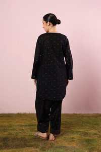 Lawn Summer Collection Hermoso traje Farshi 2 piezas Mujeres usan vestidos casuales Nuevo diseño en la parte superior 2025 - Product Image 2