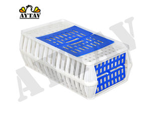 Caja de Transporte para Pollos con Apertura Superior, Jaula Cónica para Aves de Corral, Plástico PE, para 10 a 12 Aves, Manejo de Pollos Vivos, AYTAV - Product Image 2