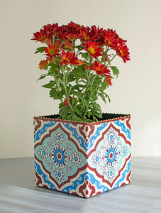 Juego de jarrones de Metal suculentos de flores de arte blanco de hierro moderno de latón AK de 2 macetas para decoración de mesa de habitación del hogar - Product Image 2