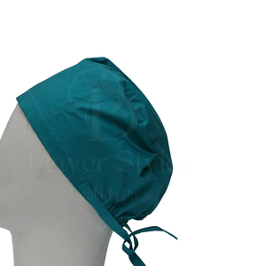 Solid Color Woven Surgical Hat Multi-Color Printed Dental Beauty Salon Nurse's Hat Tie Size Scrub <b>Sets</b> for <b>Doctors</b> Nurses - Product Image 1