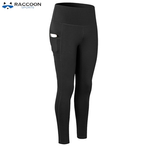 Women's High Waist Thick Compression <b>Leggings</b> Breathable Anti-Bacterial Solid <b>Pattern</b> Gym Yoga Running Wear High Quality Raccoon - Product Image 2