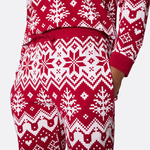 Pijamas de franela de algodón de Navidad de alta calidad personalizados adultos familia señoras hombres Logo estampado de talla grande niñas Camisas Pantalones invierno - Product Image 6