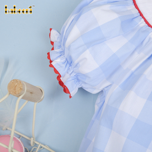 Mono de Invierno para Bebé Niña con Estampado Zigzag Rojo, Mangas Cortas, 100% Algodón, Cierre de Botones - BB3029 - Product Image 6