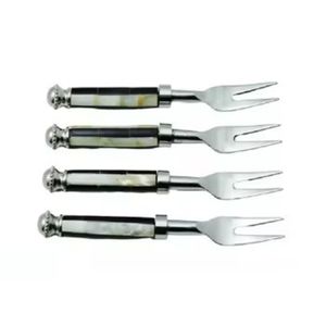 Latest Silver Plated Cutlery Set With Marble Handle New Metal Cutlery Set Latest Flatware Set For Home Hotel Kitchenware Usage - Product Image 1