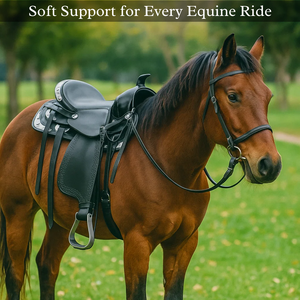 Silla de caballo de cuero occidental de lujo con accesorios plateados Diseño elegante Comodidad superior y artesanía duradera - Product Image 2