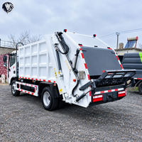 Camion compacteur de déchets hydraulique de 14 m³, camion à ordures diesel 6x4, chargement arrière, véhicule de transport de déchets sanitaires