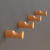 Crochet mural en bois moderne et minimaliste, design rectangulaire, pour suspendre clés, serviettes, chapeaux, sacs, bijoux, salle de bain, armoire, cuisine, salon