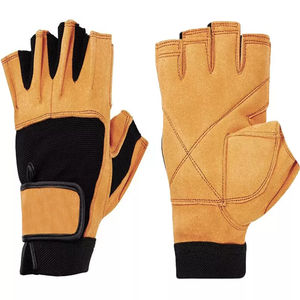 Gants de vente chaude en cuir professionnel personnalisé Fitness haltérophilie anti-UV fitness gants de gymnastique avec support de poignet réglable - Product Image 1