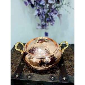 Handicrafts Copper Chafing <b>Dish</b> Minimalist Safe Pure Copper Western Kitchenware Manufacturer & Exporter With High Quality - Product Image 2