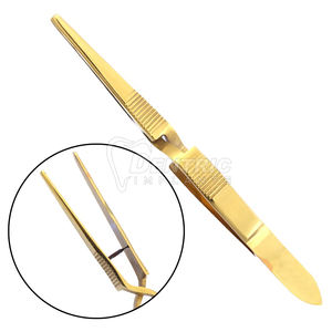 Abrazadera Manual de Acero Inoxidable Cardiovascular Debakey, Modelo de Implantes Déntricos de 12cm Esterilizados a Alta Temperatura con Revestimiento Dorado - Product Image 6