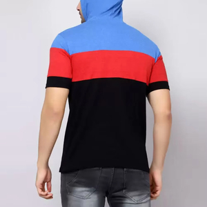 Camiseta con capucha de invierno personalizada para hombre, ropa informal de gimnasio de algodón ligero polar con media cremallera, moda de calle elegante con estampado de logotipo - Product Image 5