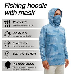 Camiseta de Pesca Personalizada con Logotipo, Protección UPF 50, Secado Rápido, Antibacteriana, Transpirable, de Spandex/Poliéster, Manga Larga, Unisex, Tallas Grandes - Product Image 5