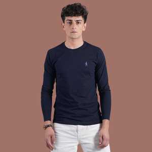 OEM Người Đàn Ông Của Biểu Tượng Tùy Chỉnh T-Shirt <span class=keywords><strong>100</strong></span>% Cotton Hữu Cơ <span class=keywords><strong>Polyester</strong></span> Chất Lượng Cao Với Đầy Đủ Tay Áo Dài Chiều Dài 200 Gram Vải Trọng Lượng - Product Image 1