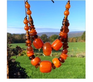 Hecho a mano de alta calidad Multicolor agua cuerno de búfalo ecológico Ángel budismo estilo collar religioso con Color personalizado - Product Image 4