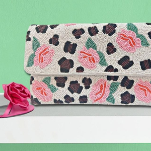 Vente en gros, pochette de soirée en acrylique transparent pour femmes, sac à main avec fleur légère et chaîne en or pour femmes, logo personnalisé pour dame - Product Image 2