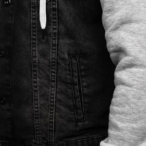 Hiver Personnalisé Vintage Loose Oversized All Over Digital Printed Jeans Jackets Hommes Vestes Hommes, Vestes Homme, Veste pour homme - Product Image 5