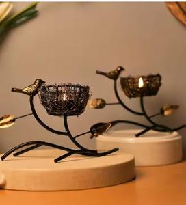 Votive élégant pour la décoration intérieure Métal de super qualité avec verre Nouveau design Marteau de riz pour Diwali Halloween en cire de soja à la noix de coco - Product Image 2