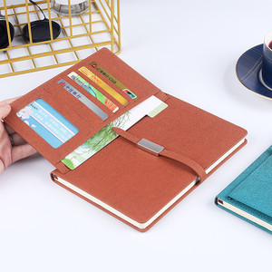 Carnet de notes A5 en cuir écologique, reliure rigide, impression personnalisée, pages en papier offset, marque-page en ruban, cadeau de haute qualité - Product Image 4