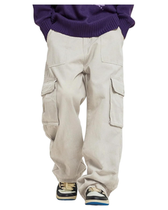 กางเกงร่มชูชีพมีกระเป๋าสำหรับผู้ชายกางเกงคาร์โก้แบบลำลองขายาวสำหรับทุกเพศกางเกง Y2K แนวสตรีทกางเกงขายาวมีเชือกรูดสำหรับทุกเพศ - Product Image 1