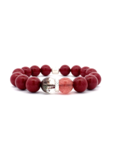 Bracelet unisexe en laiton pur à 100 % Montresor Infini Energy Flow Fire Purple Gold Sand Red Ghost Cornucopia Fengshui Crystal Blessing