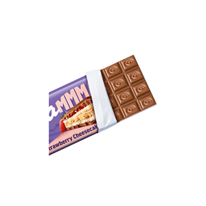 Venta al por Mayor de Barras de Chocolate Sólido Amargo de Fresa de Alta Calidad de 300 g con Ingredientes de Galleta, Mermelada y Frutos Secos de Francia - Product Image 3